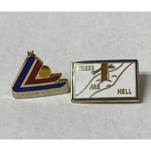 Lake Louise Canada Ski Resort Skiing Louise Pin & Trees Are Hell LOT 2